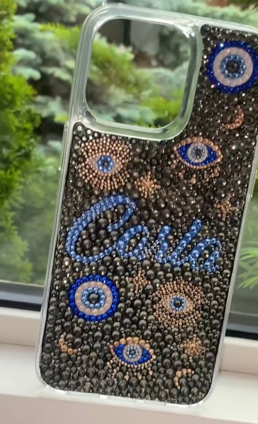 Evil Eye Phone Case Bedazzled