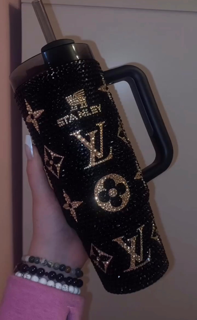 Black and Gold LV Stanley