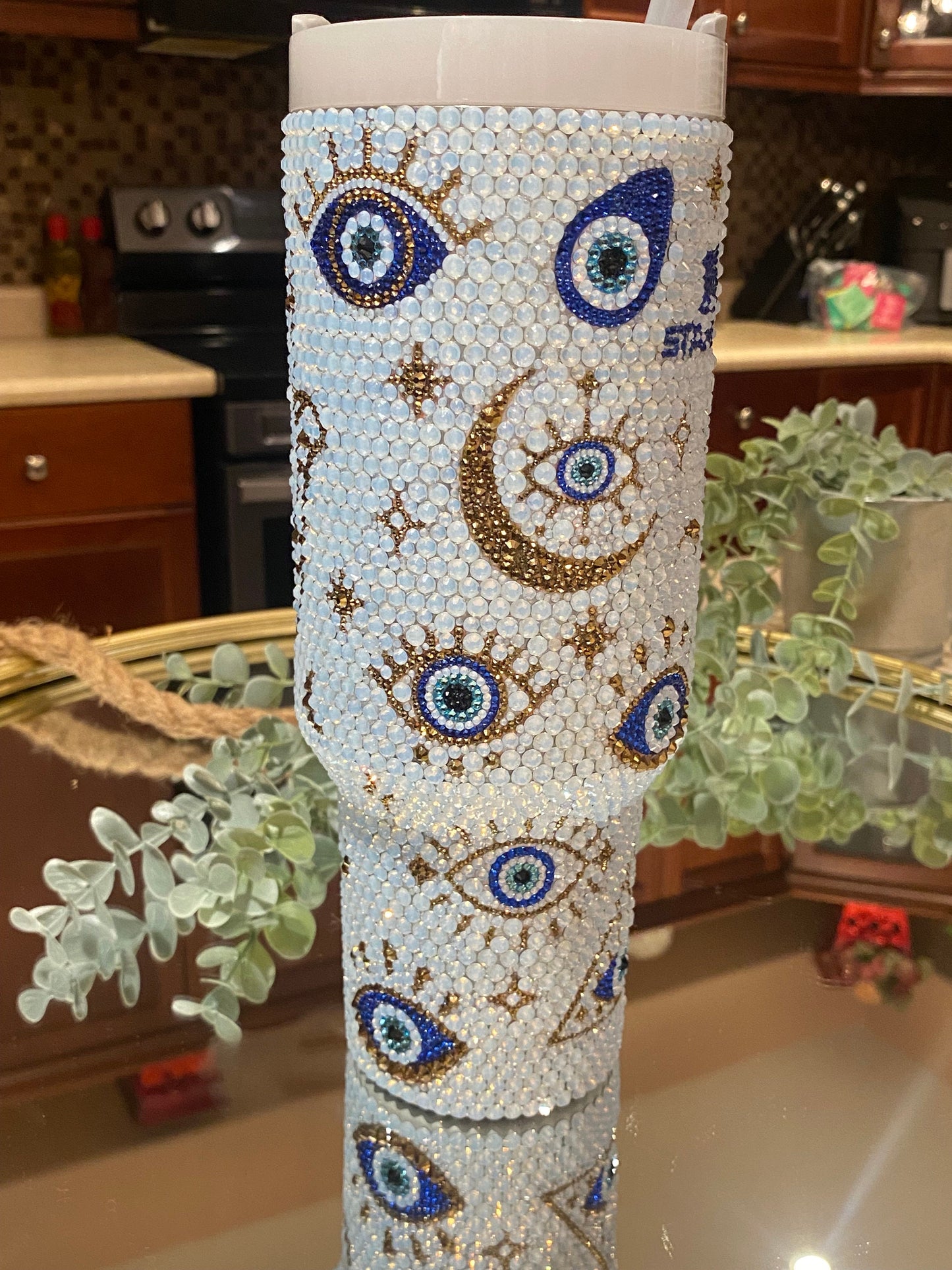 White Opal Evil Eye Stanley