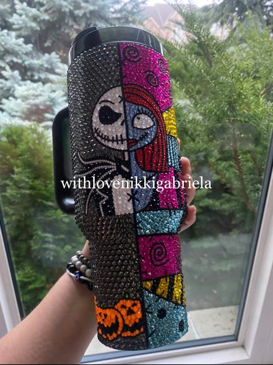 Nightmare Before Christmas Rhinestone Stanley 40 fl. OZ
