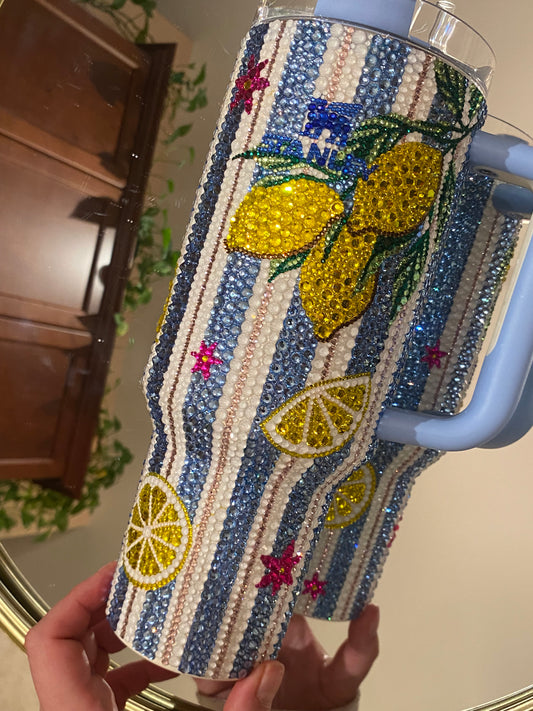 Amalfi Coast Stanley Rhinestone Tumbler