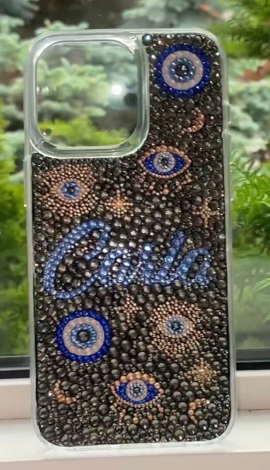 Evil Eye Phone Case Bedazzled