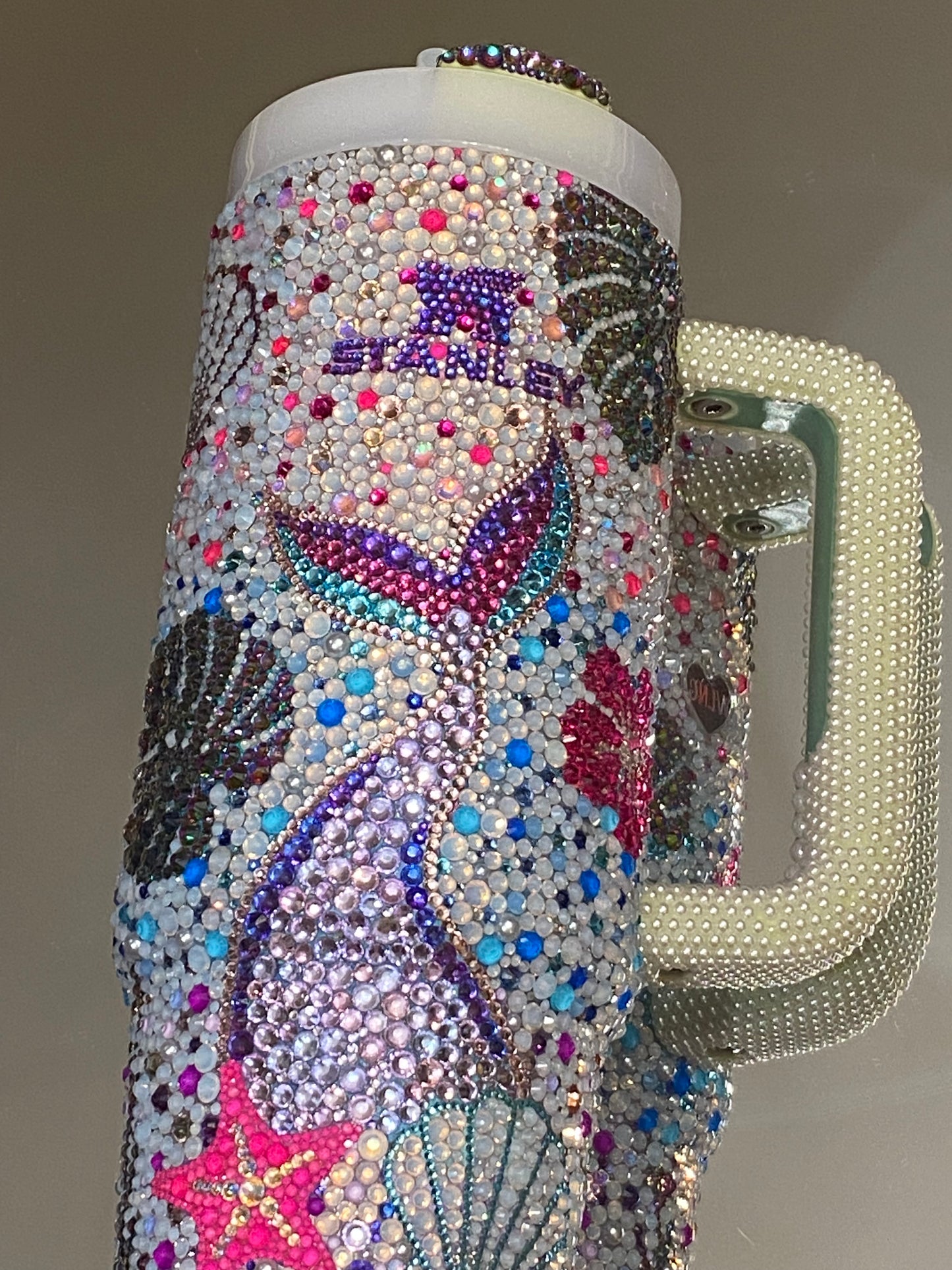 Tropical Mermaid Rhinestone Stanley Tumbler 30 fl. OZ