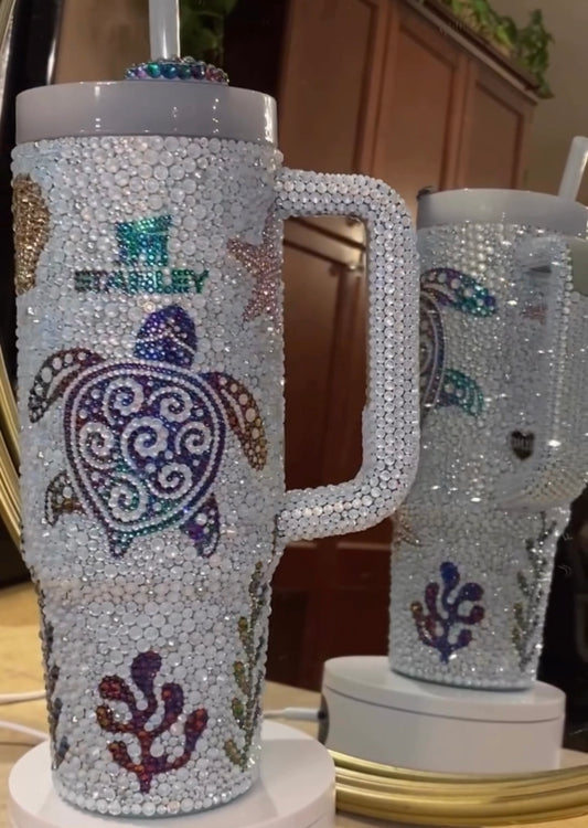 Sea Life Rhinestone Stanley Tumbler