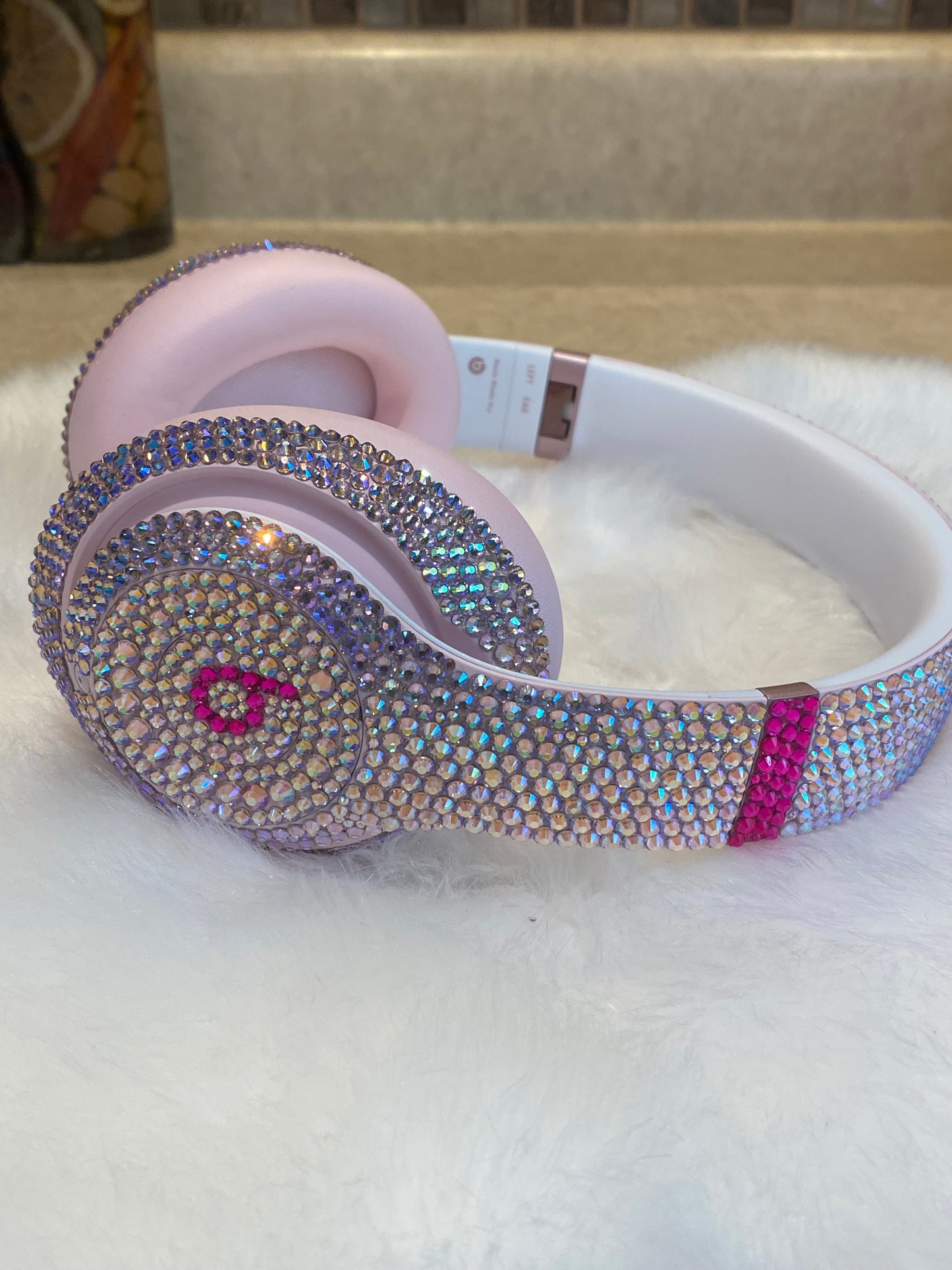 Princess Glass Slipper Rhinestone Beats Headphones