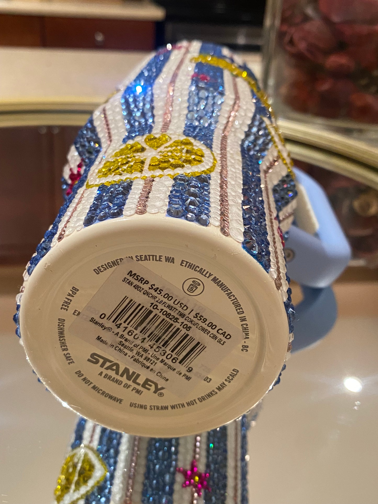 Amalfi Coast Stanley Rhinestone Tumbler