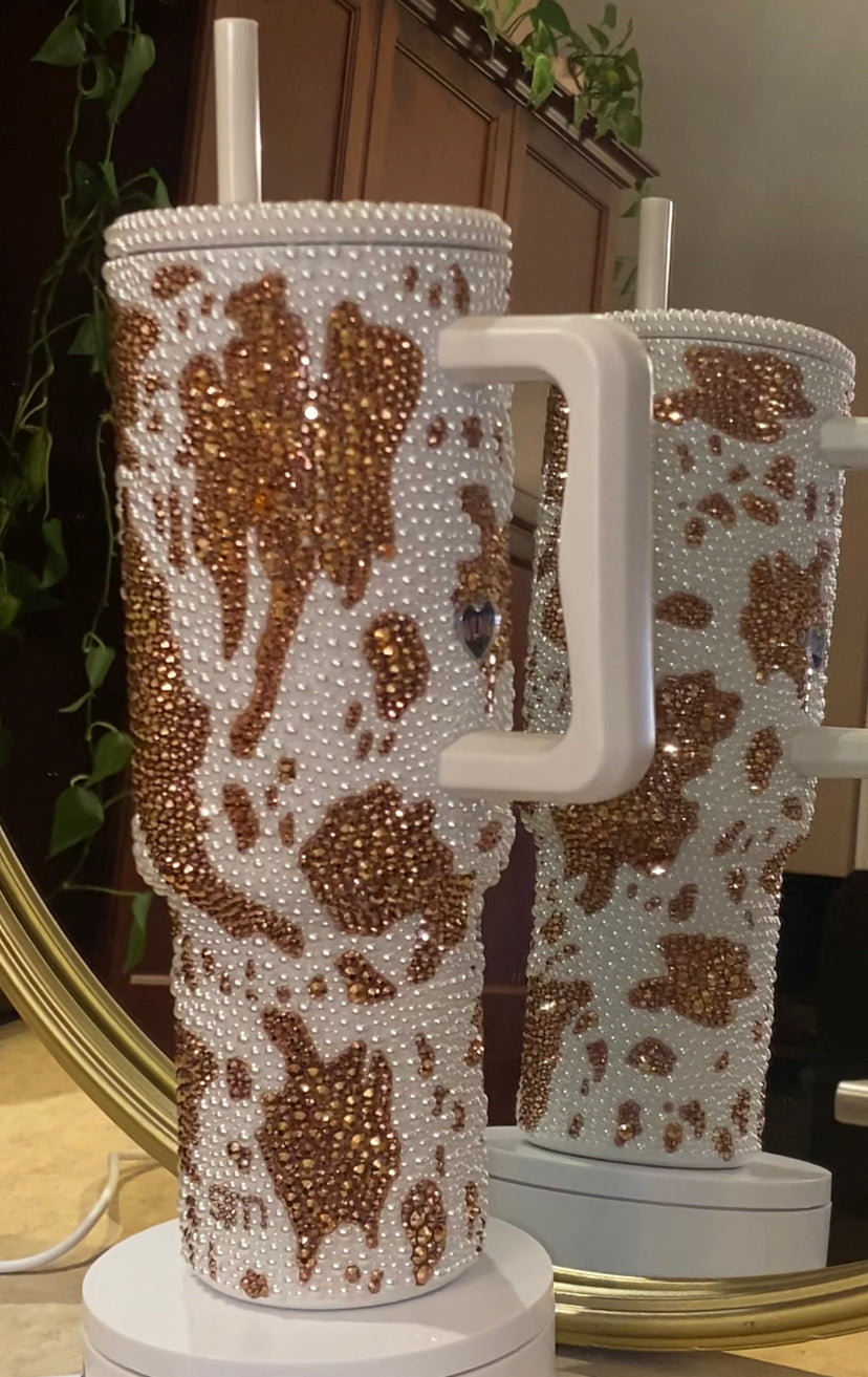 RTS Pearl Cow Print Simple Modern 40 fl. OZ