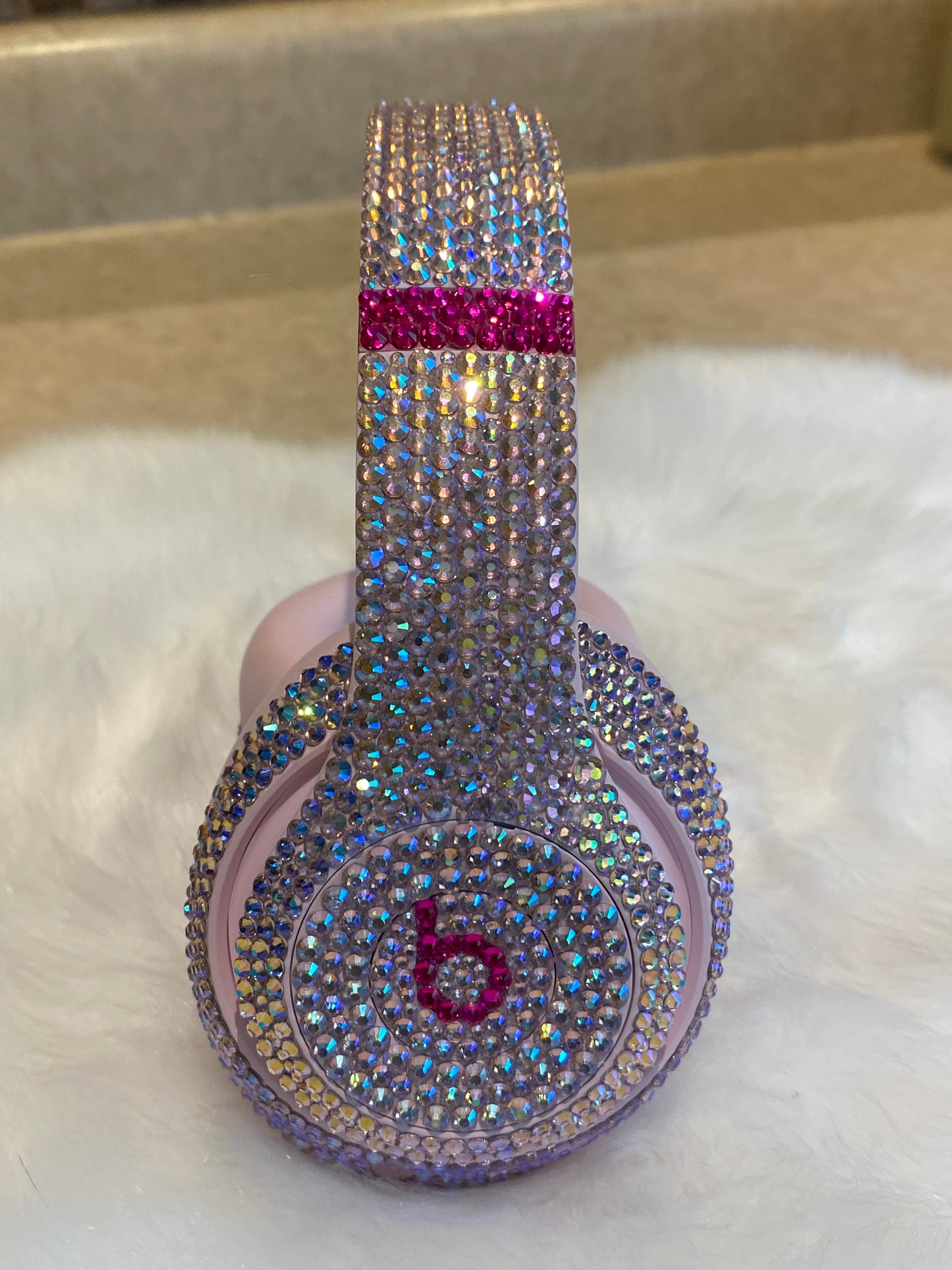 Princess Glass Slipper Rhinestone Beats Headphones
