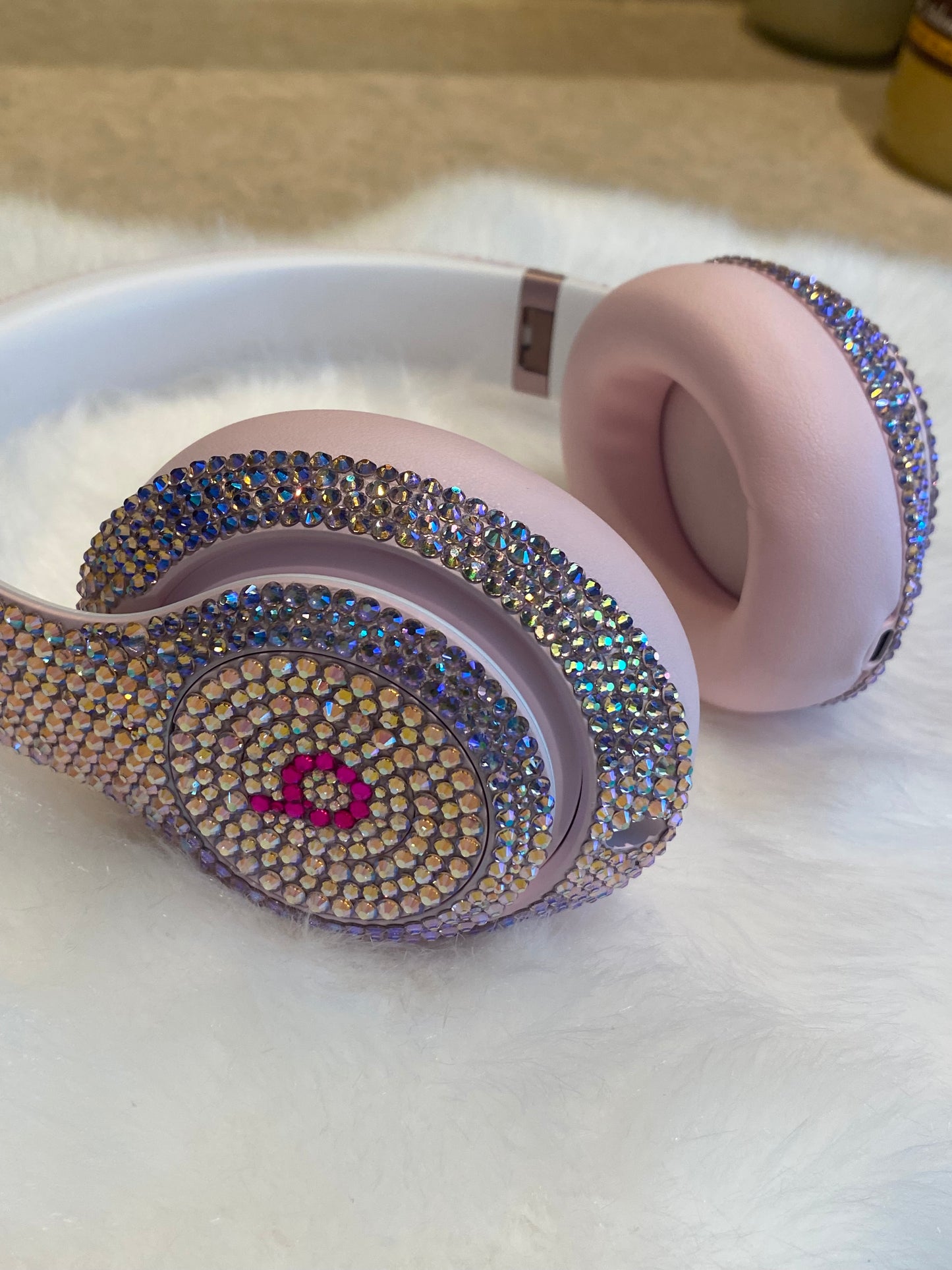 Princess Glass Slipper Rhinestone Beats Headphones