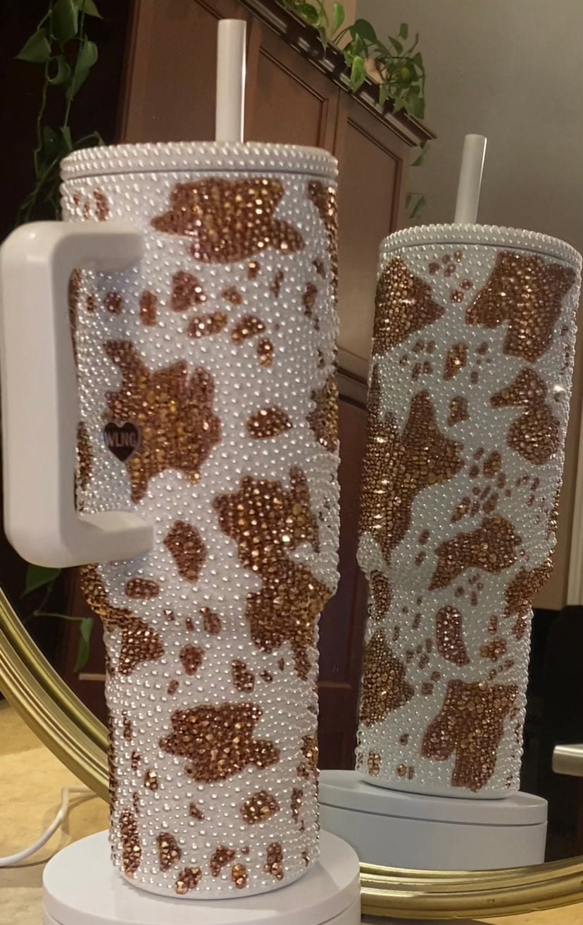 RTS Pearl Cow Print Simple Modern 40 fl. OZ