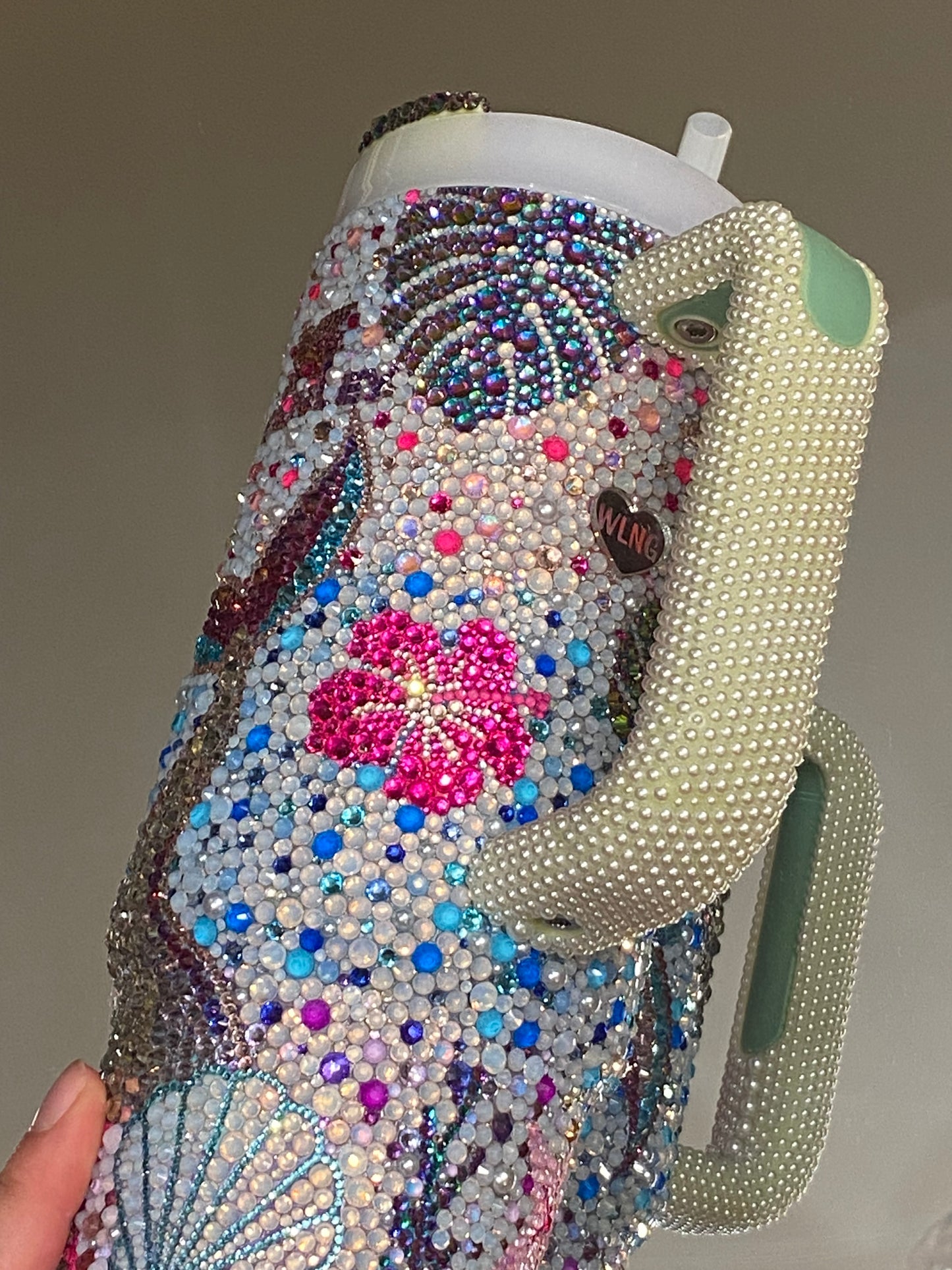 Tropical Mermaid Rhinestone Stanley Tumbler 30 fl. OZ