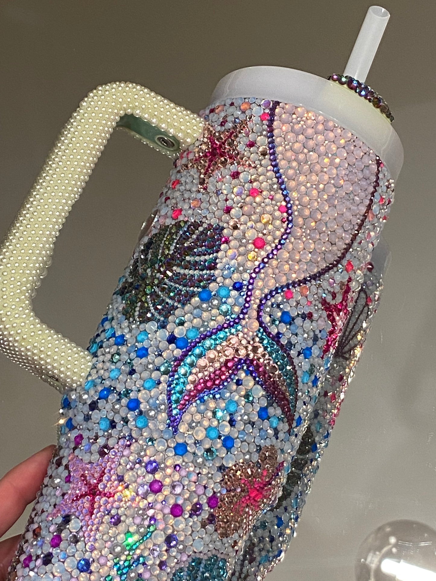 Tropical Mermaid Rhinestone Stanley Tumbler 30 fl. OZ