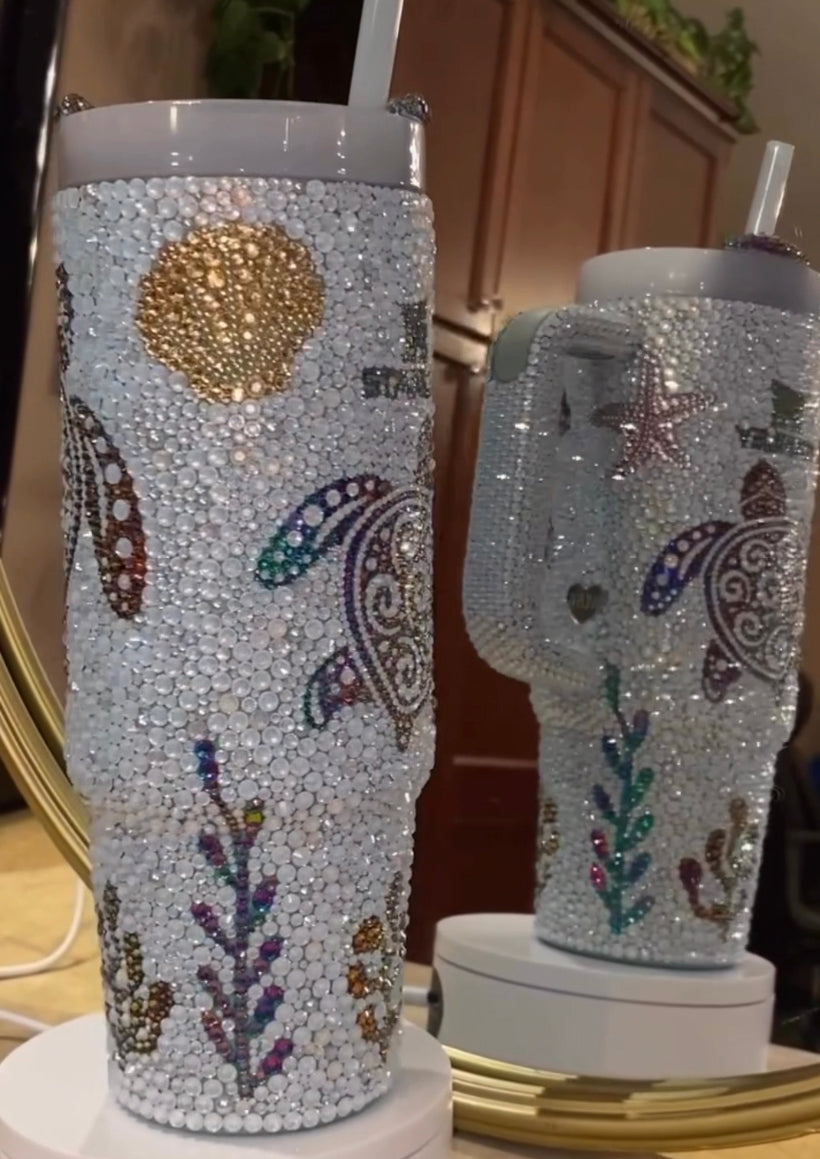 Sea Life Rhinestone Stanley Tumbler