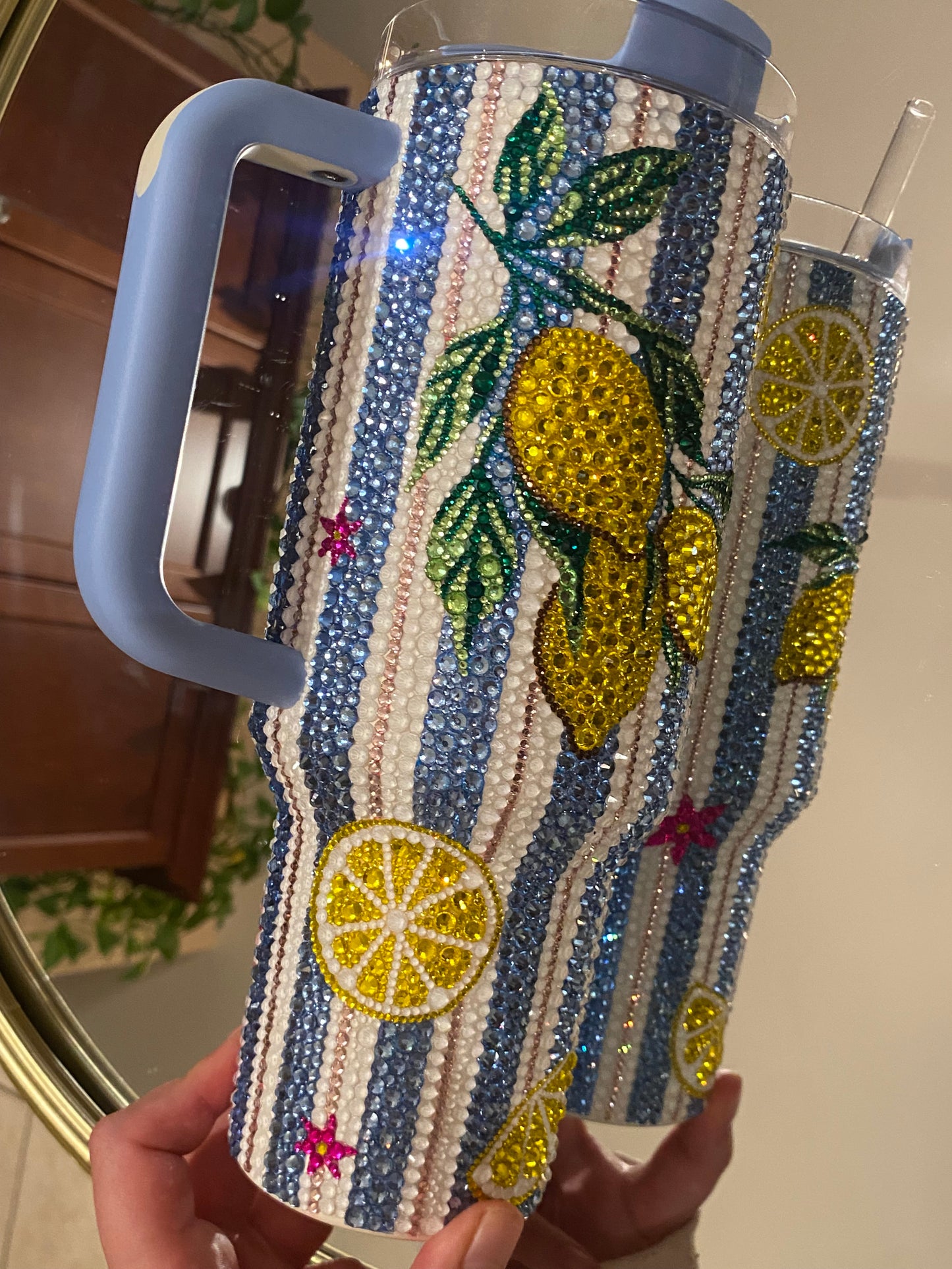 Amalfi Coast Stanley Rhinestone Tumbler