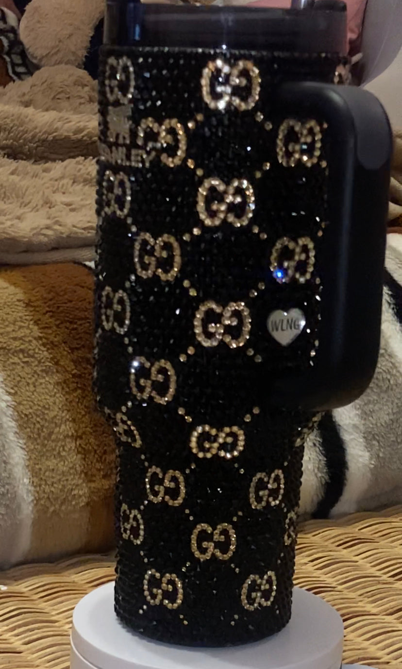 RTS Gucci Inspired 40 fl. OZ Stanley Tumbler Rhinestoned
