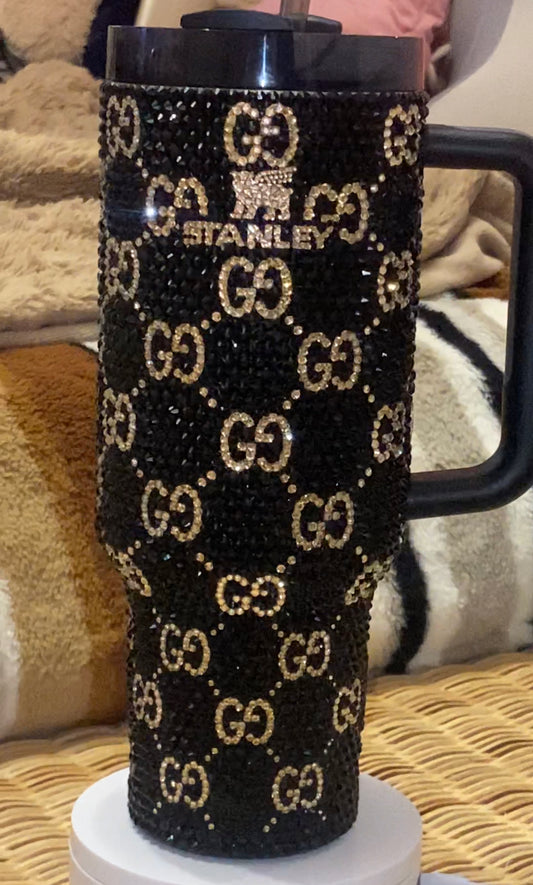 RTS Gucci Inspired 40 fl. OZ Stanley Tumbler Rhinestoned