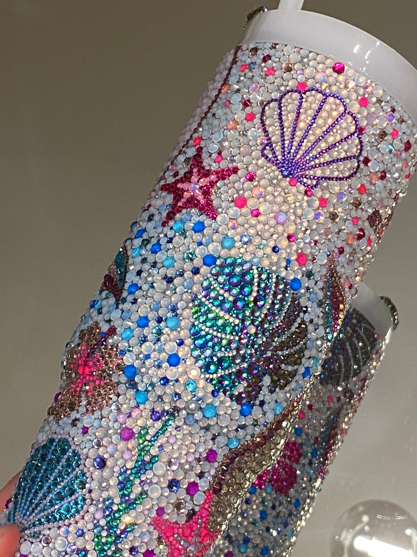 Tropical Mermaid Rhinestone Stanley Tumbler 30 fl. OZ