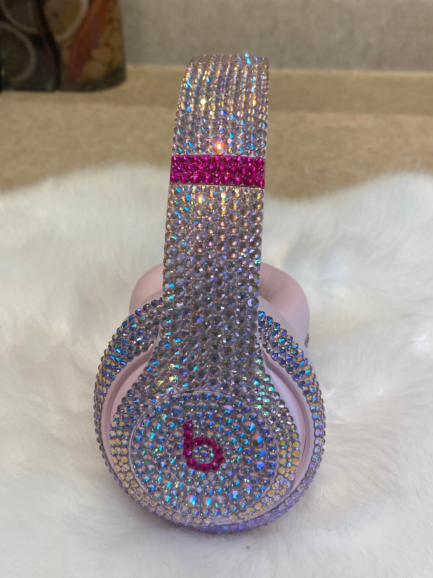 Princess Glass Slipper Rhinestone Beats Headphones