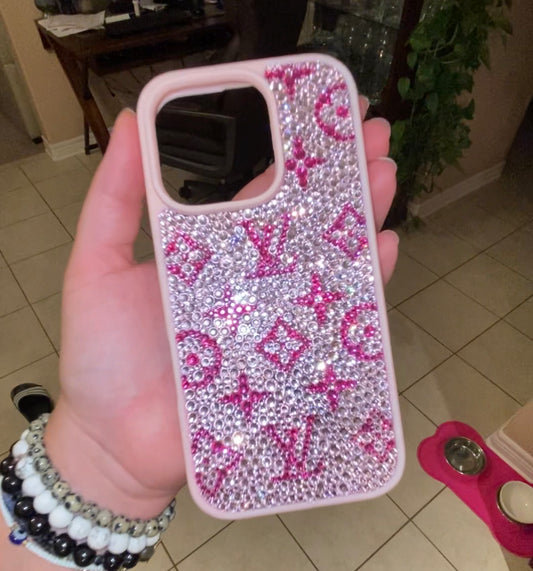 Double Pink LV Phone Case